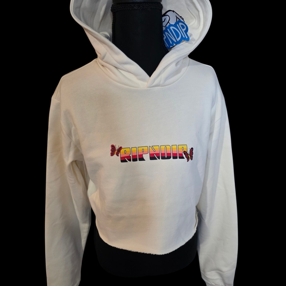 Ripndip White Hoodie with Multicolor Logo